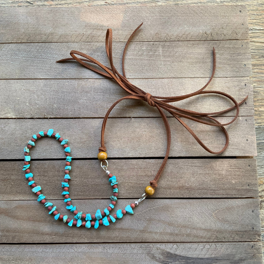 Turquoise bead Hat band